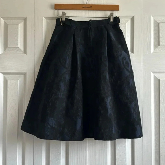 H&M Navy and Black Midi Skirt size 8 - Picture 3 of 6